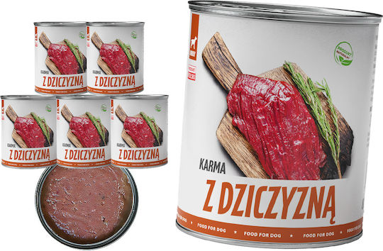 TufTuf Hrana Umedă Pentru Câini în Conservă cu Carne 6x800gr