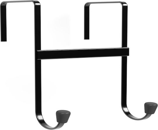Femmit Set 2 Agățătoare Metalice Pentru Uși Negre 13x8cm