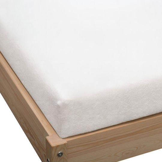 KZ Σεντόνι Ημίδιπλο με Λάστιχο 120x200εκ. White