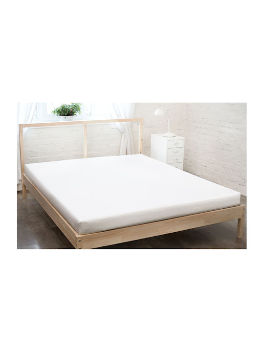 KZ Σεντόνι Διπλό με Λάστιχο 140x200εκ. White