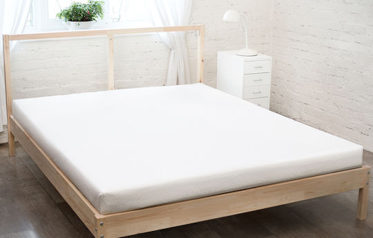 KZ Σεντόνι Διπλό με Λάστιχο 140x200εκ. White