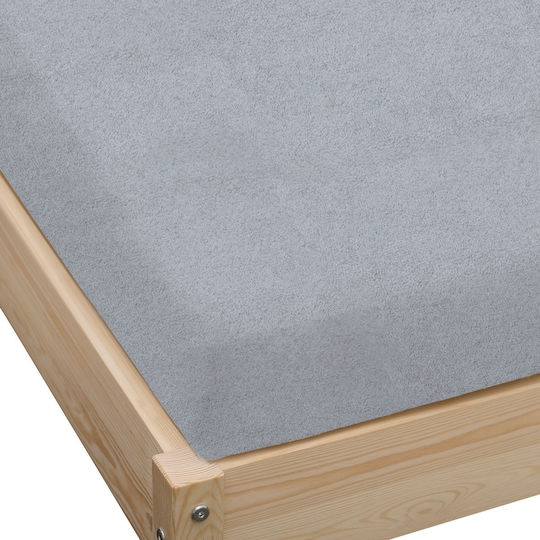 KZ King Size Bettlaken mit Gummibettlaken 200x220cm Grau