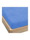 KZ King Size Bettlaken mit Gummibettlaken 180x200cm Blau