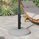 vidaXL Collapsible Umbrella Stand Concrete with...