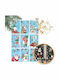 Ecarla Christmas Colorful Window Stickers 9 Sheets 20x30cm Nkd12