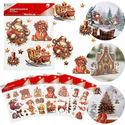 3D Weihnachtsaufkleber Große Fensterfolie Mix Vergionic 3D Weihnachtsaufkleber Große Fensterfolie Mix Vergionic