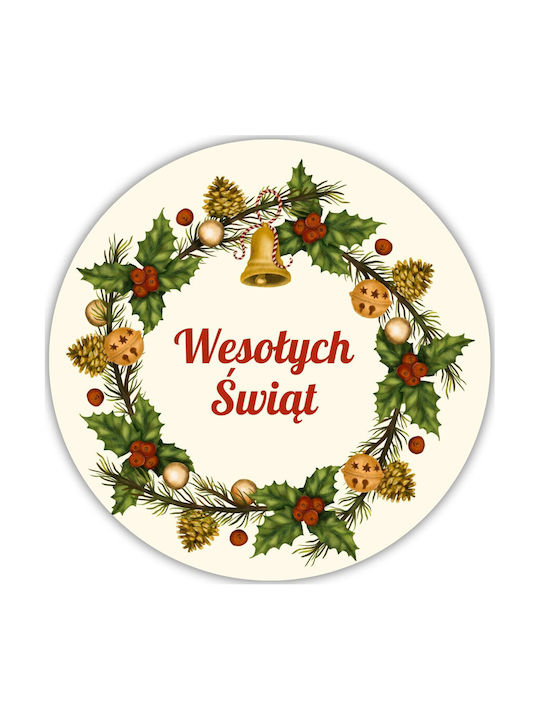 Christmas Stickers Candle No 11 4 Pieces