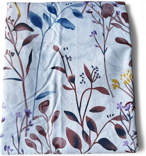 To megalo pazari Il-line Bed Sheet King Size With Rubber Hugger 180x200+30cm Minimalist Leaves