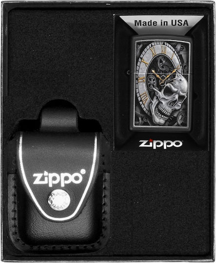 Zippo Brichetă Rezistentă la Vânt cu Flacără în Culoare Bej