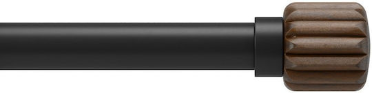 Umbra Extendable Metallic Single Curtain Pole Evie 107-305cm Black/Walnut 1024268-048