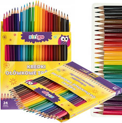 Strigo Ssc115 Pencils 24 Colors + Sharpener Strigo Ssc115 Pencils 24 Colors + Sharpener