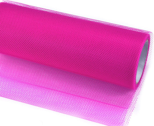 PartyDeco Țesătură Decorațiuni Tulle 30x900cm Fuchsia