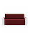 Pucioasa Elastic Cover for Three Seater Sofa Bordeaux