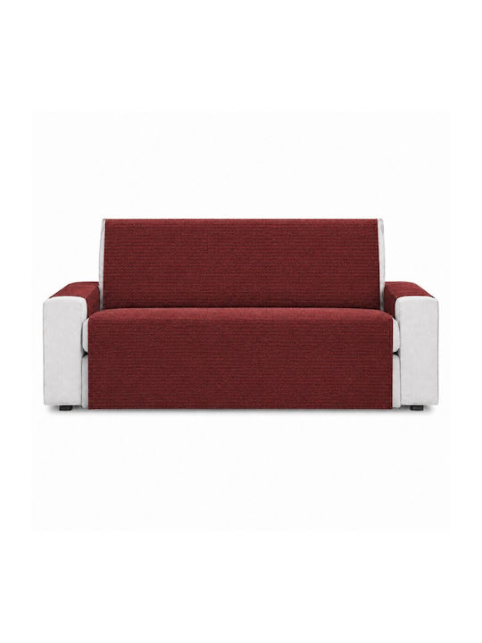 Pucioasa Elastische Abdeckung Für Zweisitziges Sofa Burgundisch