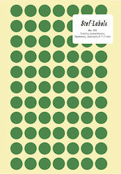 Stef Labels 1 Piece Adhesive Labels in Green Colour 11.5mm