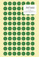 Stef Labels 1 Piece Adhesive Labels in Green Colour 11.5mm