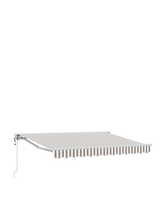 vidaXL Markise Terrasse Weiß 3x2.5m