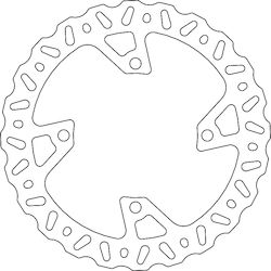 Moto-master Nitro Rear Brake Disc Kawasaki Kxf 450 2019 250mm Moto-master Nitro Rear Brake Disc Kawasaki Kxf 450 2019 250mm