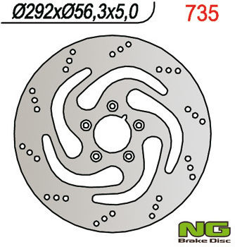 Vorderseite Motorrad Bremsscheibe Ng Harley-davidson 883 1200 1450 1584 292mm