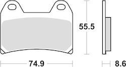 TRW Zf Motorradbremsbeläge Kh244 Organisch Aprilia Pegaso 650 05-10 Bmw F 800 Gt R S St 08-16 Ktm 790 Adv 19 1090 Adv 17 Suzuki Gsx 1200 99-01 Yamaha Xtx 660 04-16 Xjr 1200 94-98 Vorderseite