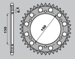 Pbr Pinion Spate Jtr298 40 Honda Ns 400r Vfr 400r Oțel Durabil Pbr Pinion Spate Jtr298 40 Honda Ns 400r Vfr 400r Oțel Durabil