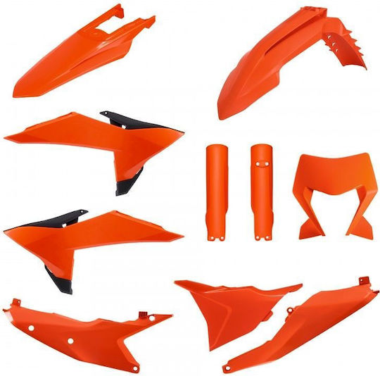 Polisport Full Plastic Kit Ktm Exc Xc 26 Orange Black Durable
