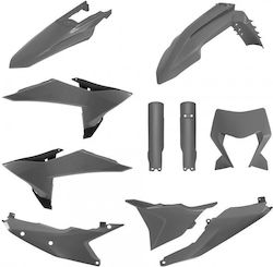 Polisport Plastic Kit Ktm Exc Xc 26 Gray Durable Polisport Plastic Kit Ktm Exc Xc 26 Gray Durable