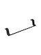 Deante Single Wall-Mounted Bathroom Rail with Screws Black