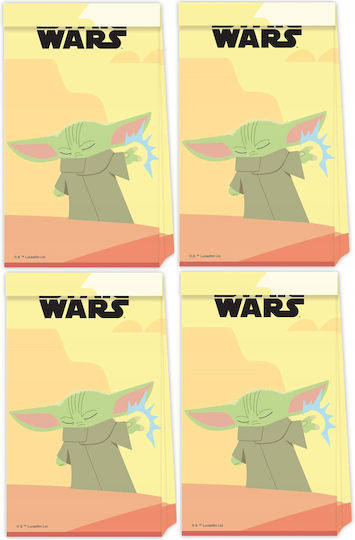 Procos Paper Gift Bag with Star Wars Theme 4 Pieces