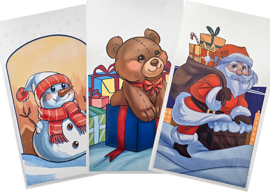 PartyPro PartyPro Kunststoff Weihnachts Geschenkverpackung Tasche für Geschenk 20x35cm 10 Stück