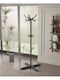 SteweHome Plastic Black Coat Rack 29x29x170cm