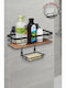 SteweHome SteweHome Wandmontiertes Badezimmerregal Metallisch Schwarz