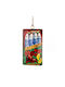 Synchronia Hanging Handmade Multicolour Wall Decor Made of Metal 4.5x2x8cm