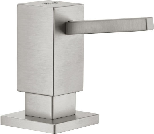 Grohe Cube Εντοιχιζόμενο Dispenser Κουζίνας από Ανοξείδωτο Ατσάλι Γκρι 500ml