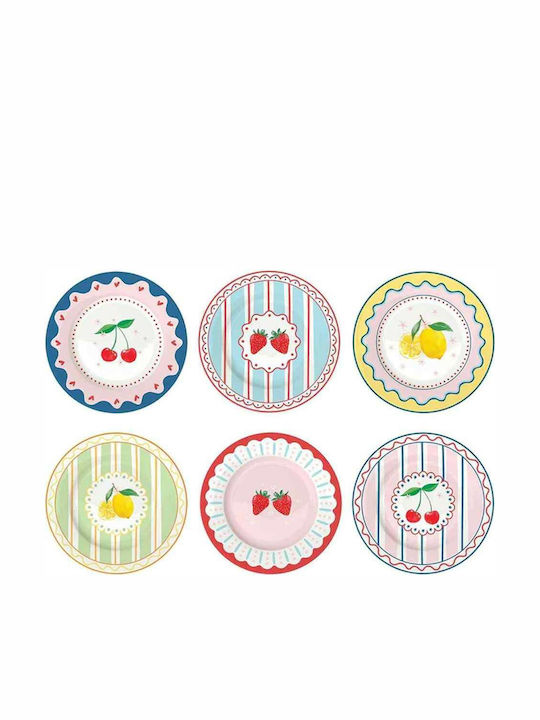 Easy-Life Fruit Mania Πιάτο Ρηχό από Πορσελάνη Πολύχρωμο 19cm