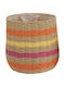 Kaemingk Papperrope Decorative Bamboo Basket Multicolour 33x33x30cm