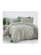 MayHome Set Quilt King Size 260x240cm Polycotton Geometric