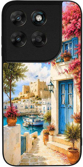 Sonique Greek Island Muse Series Handyhülle Für Motorola Moto G67 5G Moto G77 5G Rosiges Hafen