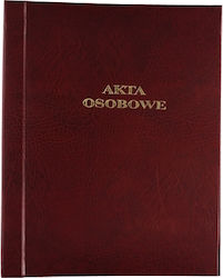 Hardcover Personal File Folder A4 Burgundy