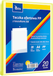 Pp Presentation Folder 20 Sleeves A4 Yellow Pp Presentation Folder 20 Sleeves A4 Yellow