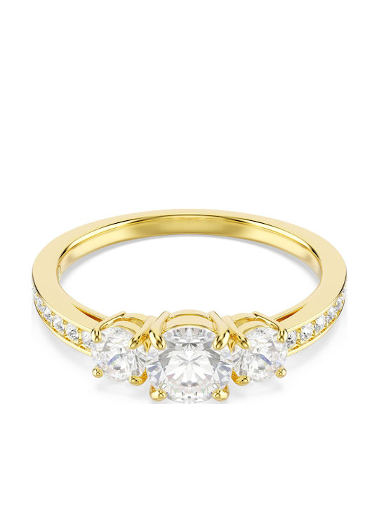 Swarovski Дамски Пръстен с Камъни Златен