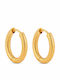 Senza Senza Earrings Hoops from Steel Gold Plated