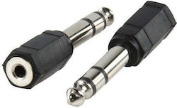 Audio 6.3mm male σε 3.5mm female
