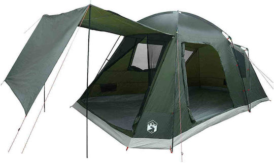 vidaXL Camping Tent Igloo Green for 8 People 470x260x182cm