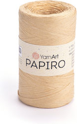 Yarnart Papiro 1315 Μπεζ Νήμα Πλεξίματος 100% R...