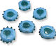 Perlen Murano Blau 20mm 6 Stück