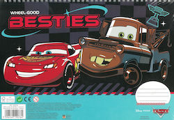 Gim Drawing Pad 23x33 40 Sheets Stickers Cars