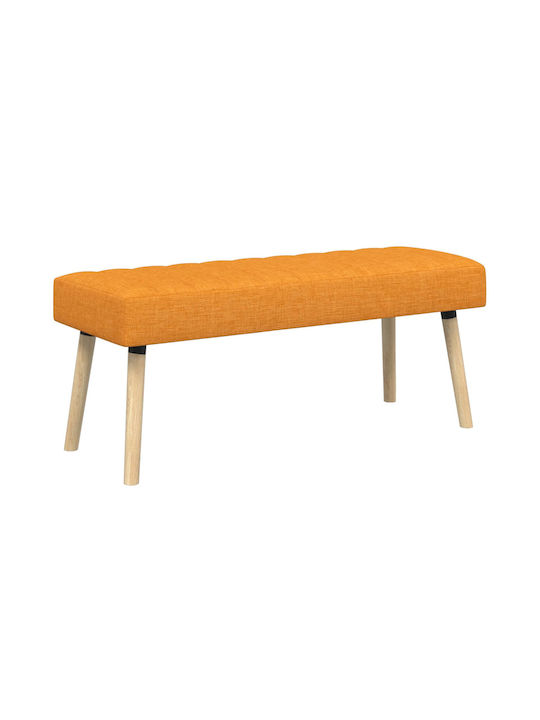 Stoff-Tabouret Mit Dunkel Gelber Farbe 46x110x40cm