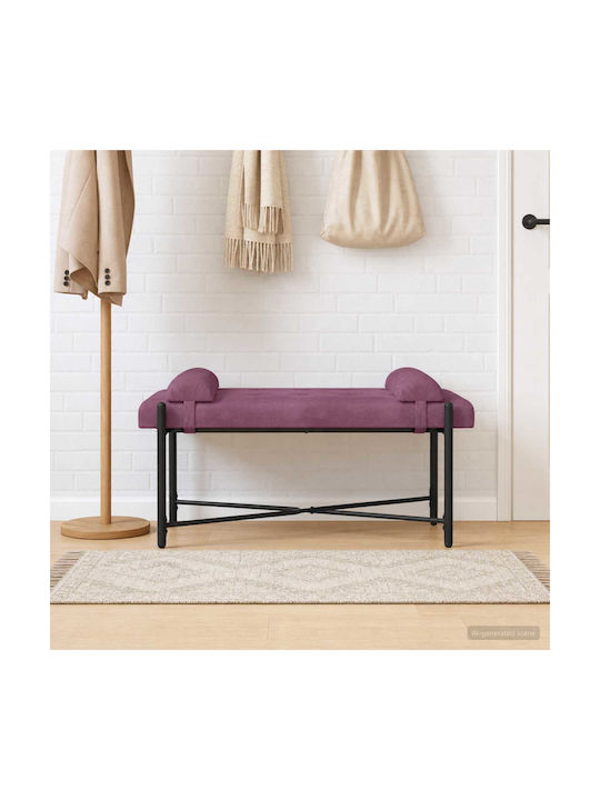 Samt Tabouret Lila 46x110x40cm