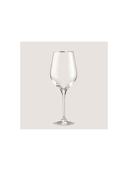 SteweHome Glass for White and Red Wine Made of Glass in Red Colour 500ml